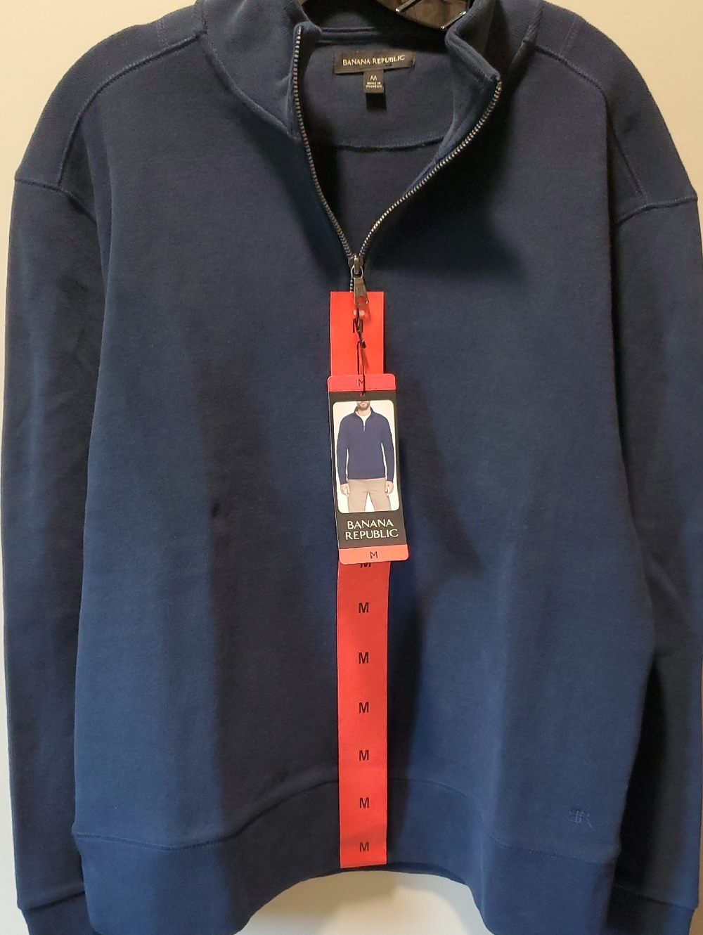 Banana Republic Men’s Navy Half-Zip Pullover